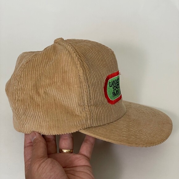 Vintage Garden State Park NJ Corduroy Snapback Hat Cap Horse Racetrack Rare - Picture 3 of 9